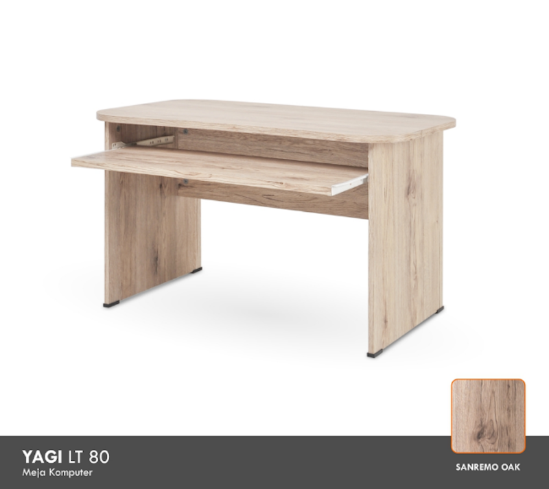 Cubic Home & Living - Meja Komputer Lesehan Minimalis YAGI LT 80