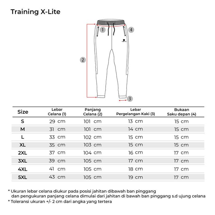 Tiento Indonesia Juara Tiento Training Long Pants X-Lite
