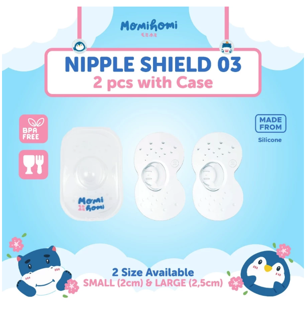 Momi Homi Nipple Shield 2 pcs with Case 3