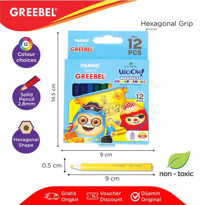 Greebel® Parko Woodless Colour Pencils 3