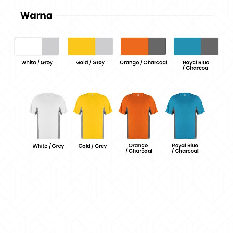 New States Apparel Kaus Polos Dry-Fit Dua Warna 2701