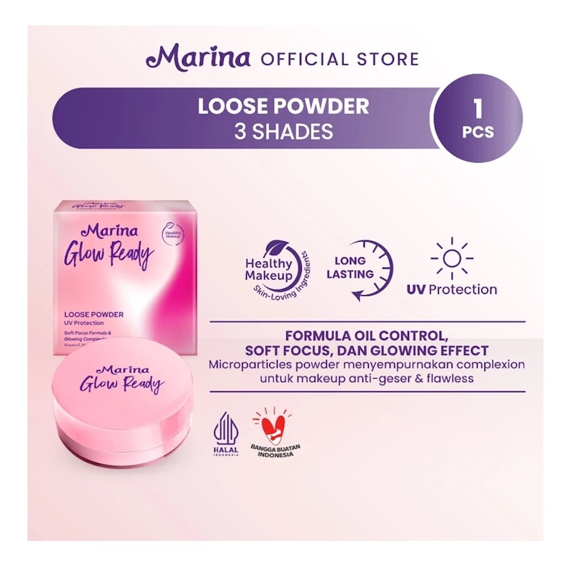 Glow Ready Loose Powder UV Protection 11 Light Ivory 3