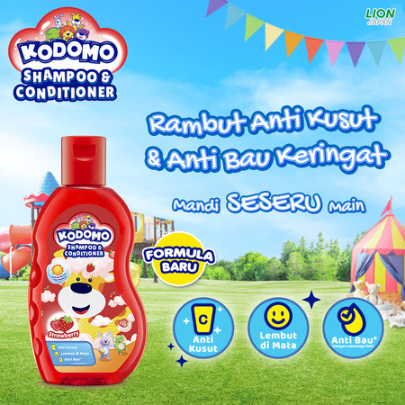 Lion Wings  Kodomo Shampoo & Conditioner Strawberry