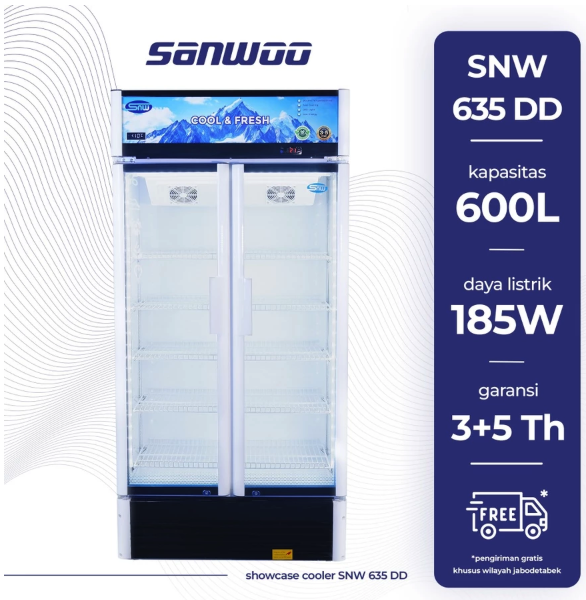 Sanwoo Electronics Sanwoo Showcase Double Door  SNW-635DD