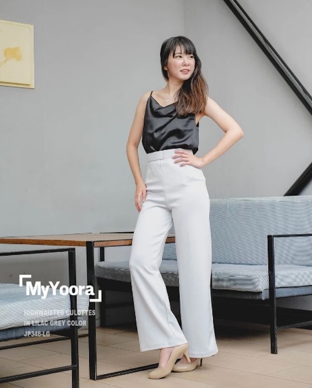 High Waisted Culottes Pants 3
