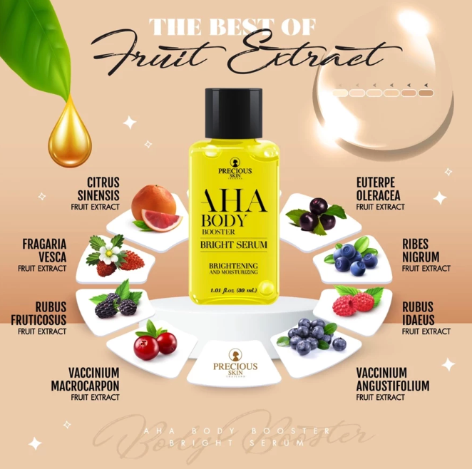 Varia Niaga Sukses Precious Skin Thailand AHA Body Booster Bright Serum