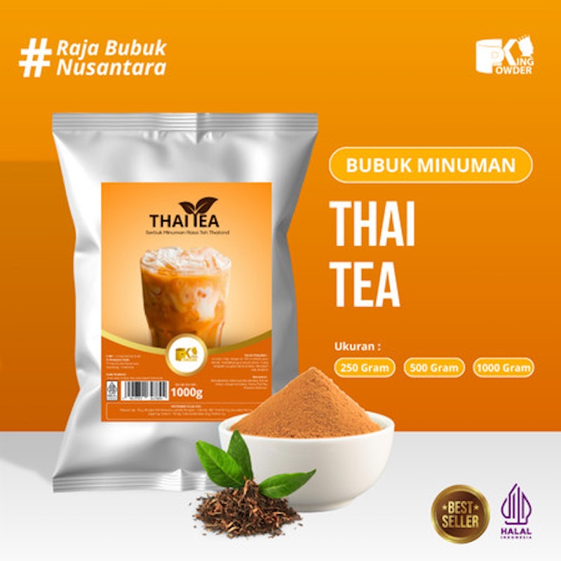 King Powder Bubuk Minuman Rasa Thai Tea 1 kg 3