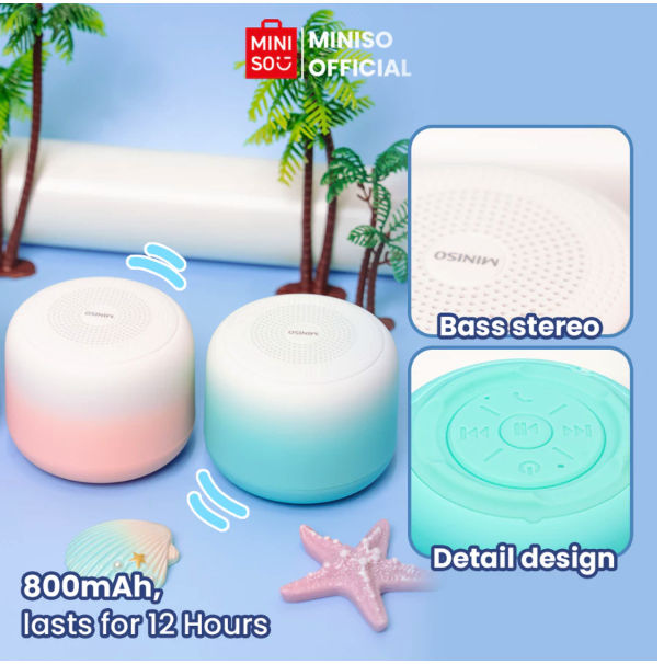 Miniso Lifestyle Trading Indonesia Miniso Portable Fashion Gradient Wireless Speaker BT2602