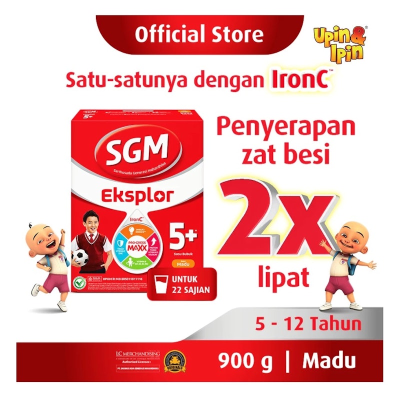 SGM Eksplor 5+ dengan IronC Rasa Madu 3