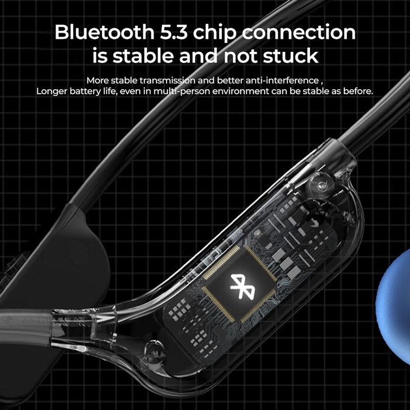 KiiP Wireless Headphone Bluetooth Bone Conduction 5