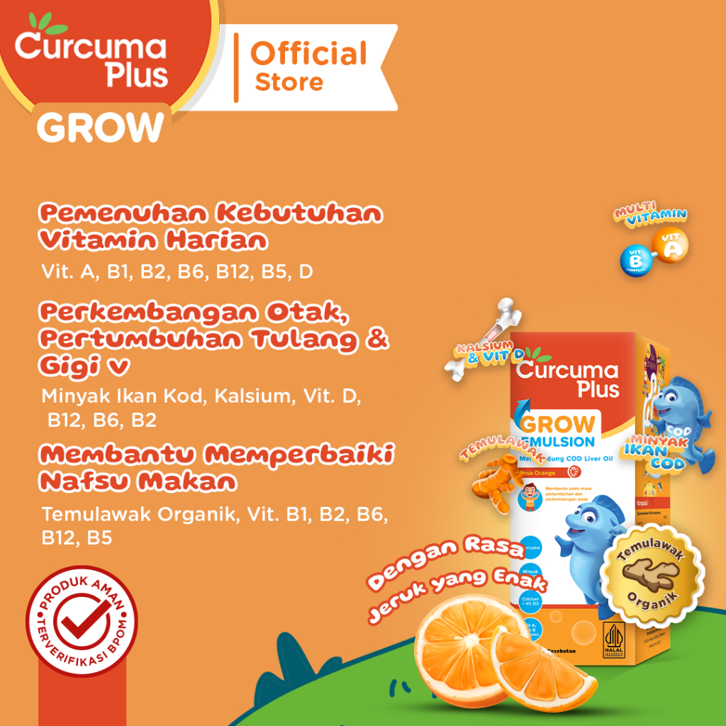 SOHO Industri Pharmasi Curcuma Plus Grow Emulsion