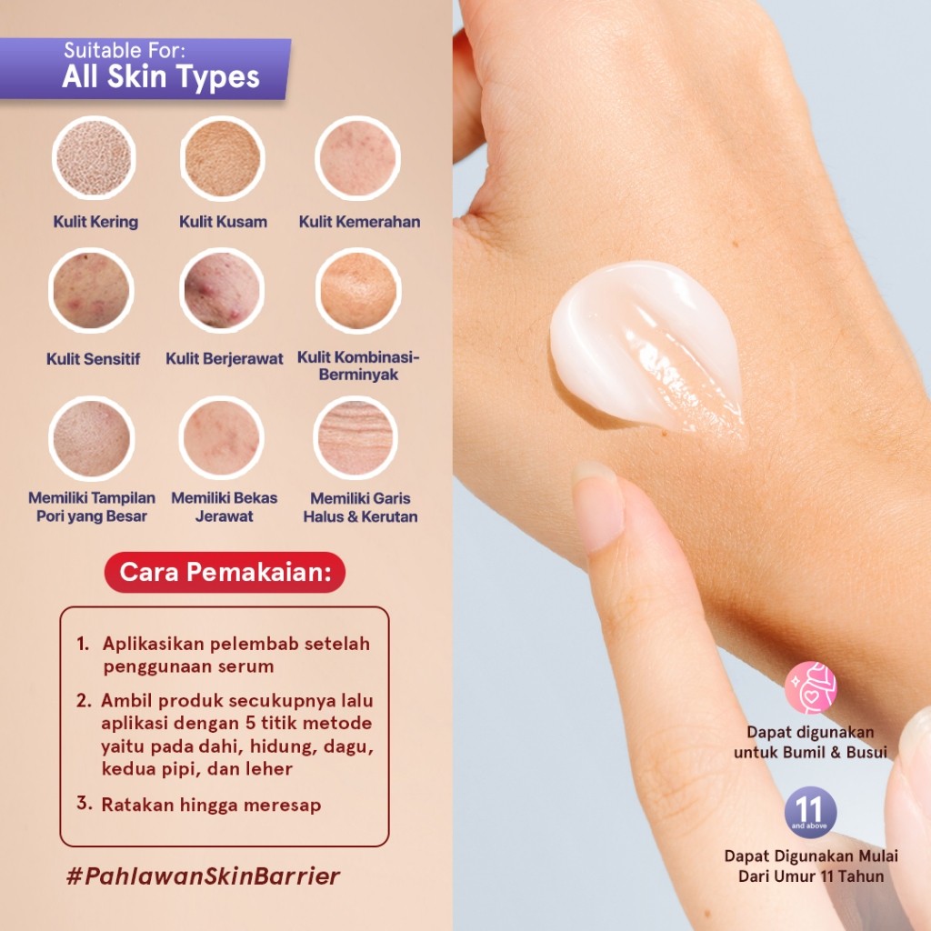 Garland Cantik Indonesia Dear Me Beauty Skin Barrier Water Cream (Ceramide)