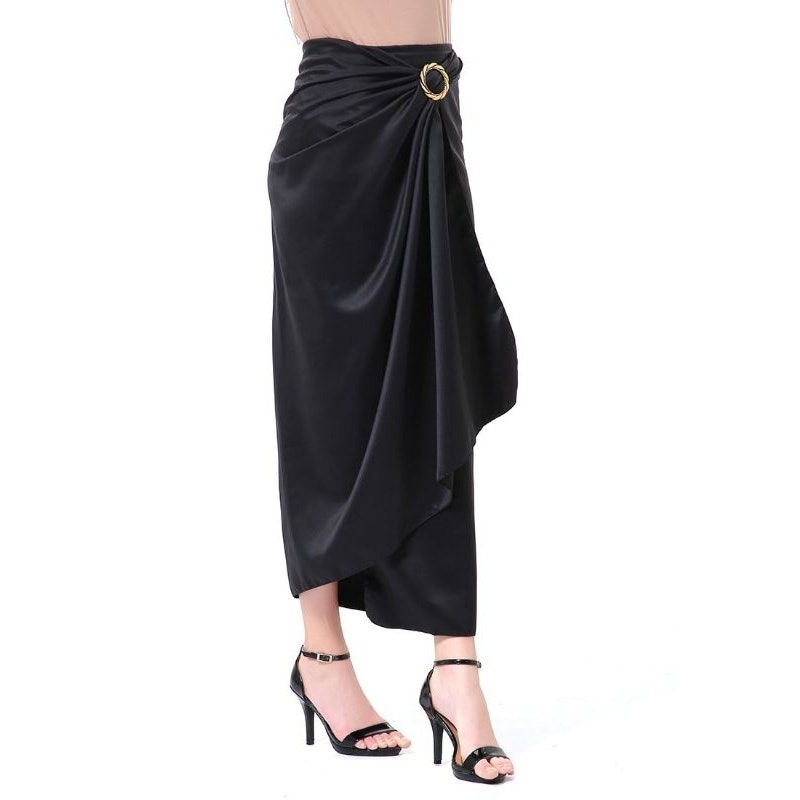 Satin Wrap Skirt 1