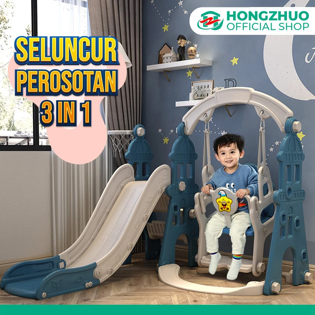 Hongzhuo Hongzhuo 3 in 1 Perosotan Anak Premium Ayunan + Ring Basket  XCB-3