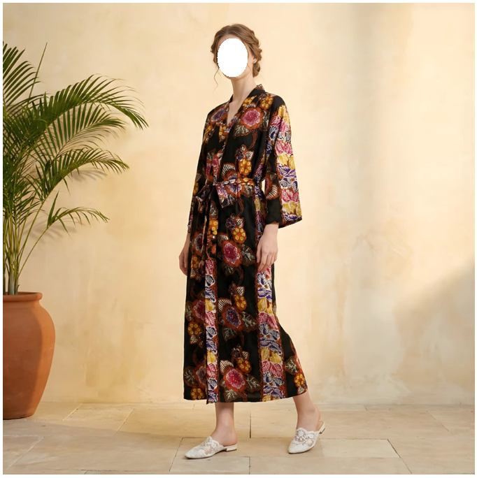  Dress Warehouse Premium Batik Long Kimono Sogan Panjang