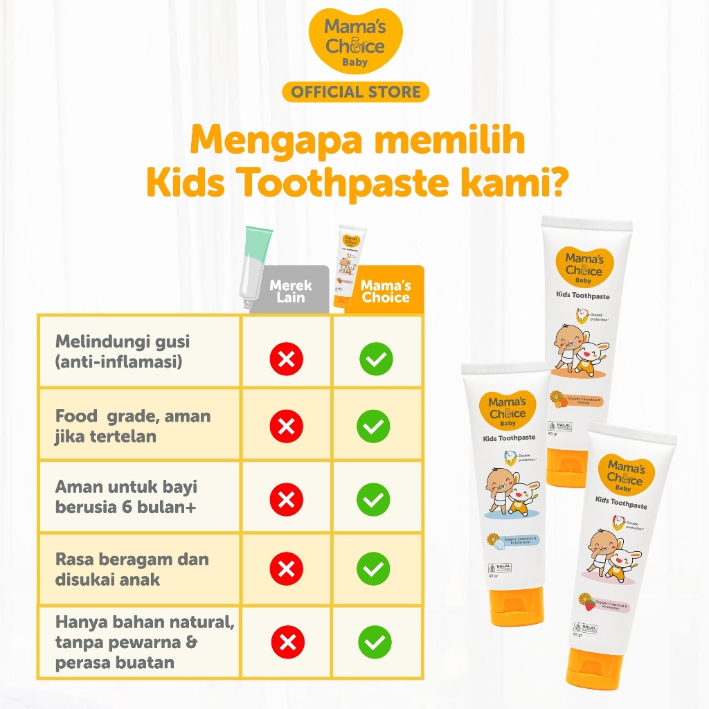 Mamac Distribusi Indo Mama’s Choice Kids Toothpaste 