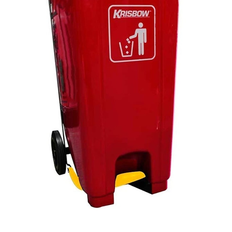 Dust Bin 240L Pedal and Yellow Lid 3