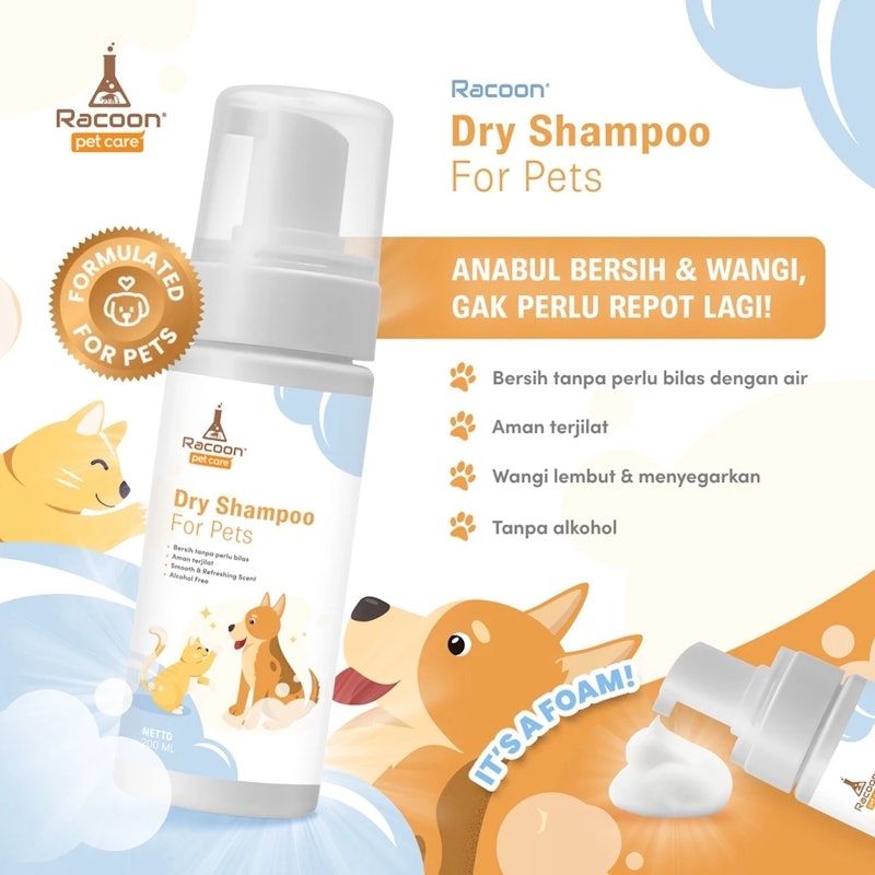 Racoon Dry Shampoo For Pets 2