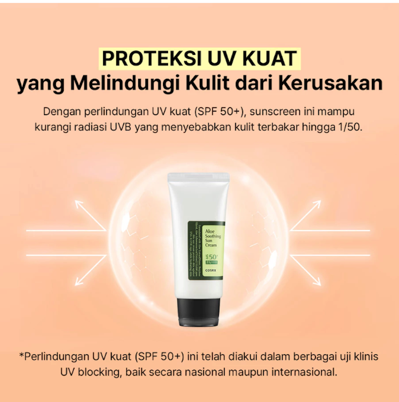COSRX Aloe Soothing Sun Cream SPF 50+ PA+++ 4
