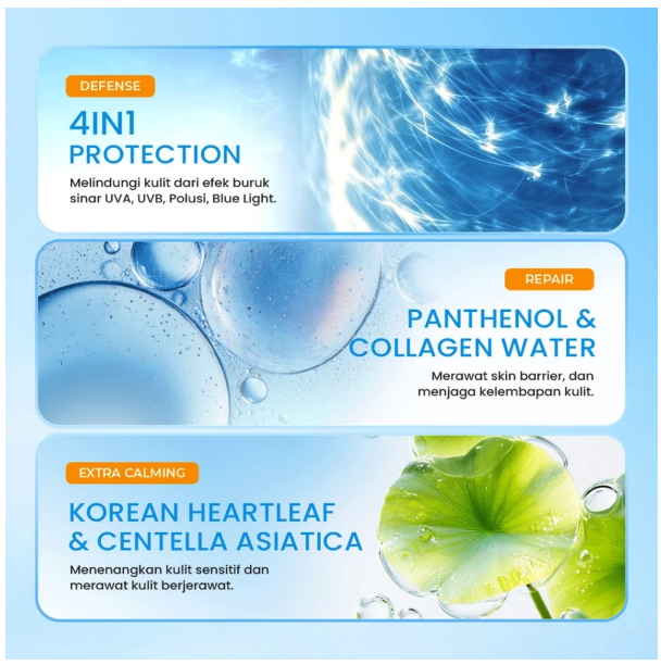 Eka Jaya Internasional Hanasui Lightweight Pro Calming Sunscreen SPF 50 PA ++++