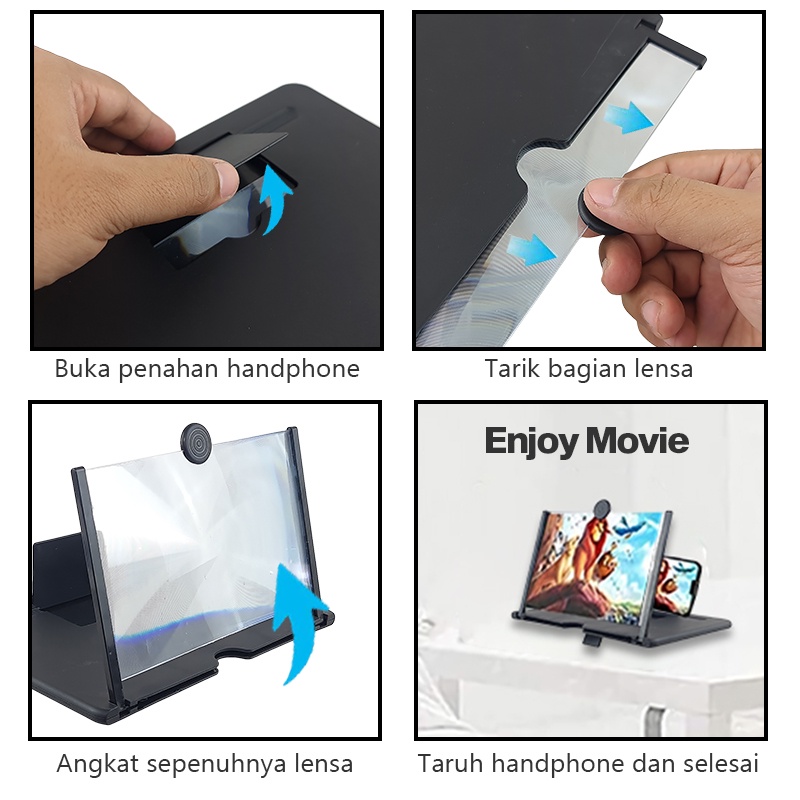 Mobile Phone Video Amplifier Enlarged Screen Magnifer 2