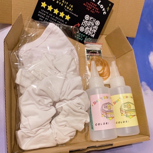 Tie Dye Kit Masker dan Scrunchie 3