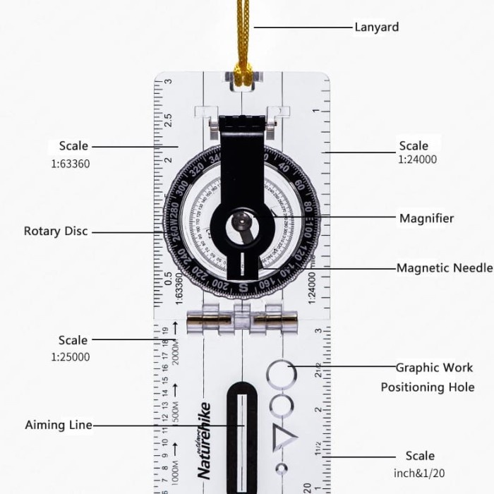 Naturehike Folding Directional Compass NH19ZN003