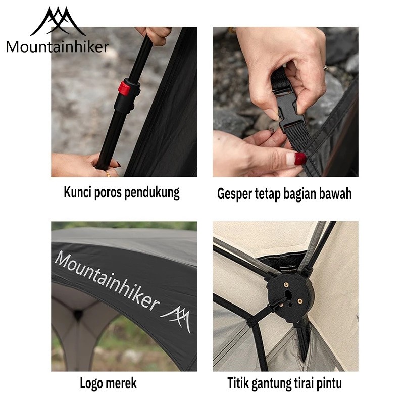  Mountainhiker Tenda Camping Otomatis 6-7 Orang