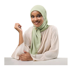 ZM Zaskia Mecca Sana Hijab Polos Kerudung Segi Empat