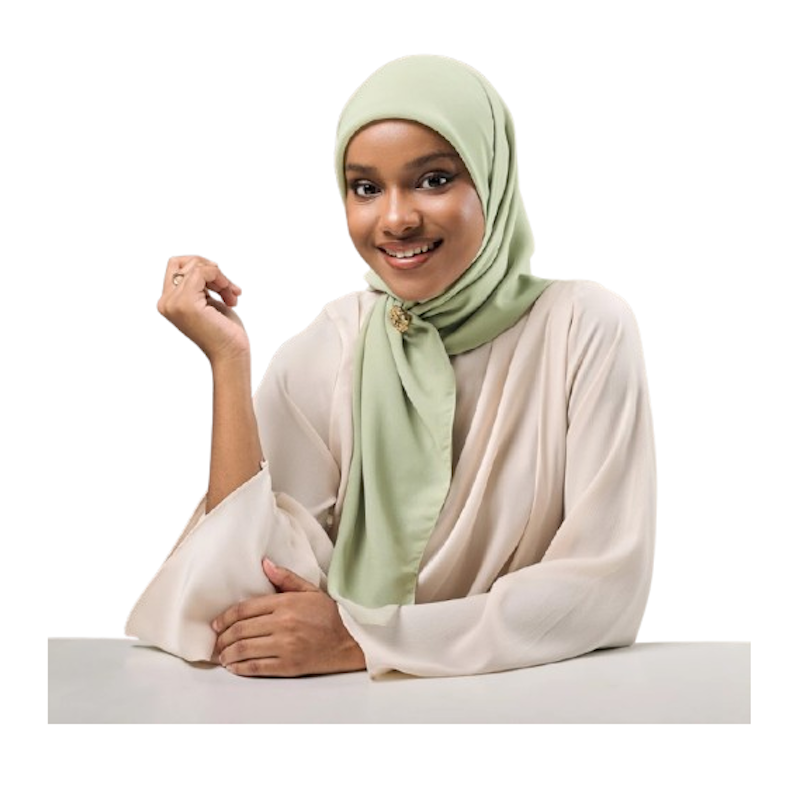 ZM Zaskia Mecca Sana Hijab Polos Kerudung Segi Empat 1