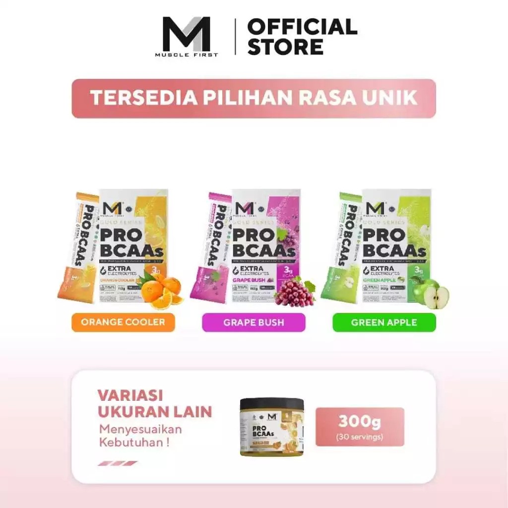 Unggulan Bugar Indonesia MUSCLE FIRST PRO BCAA   Gold Series