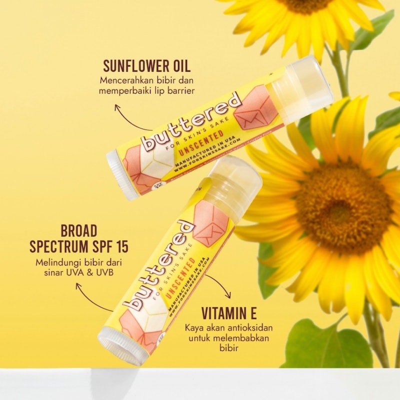 Buttered Premium Lip Balm Peach Apricot 5