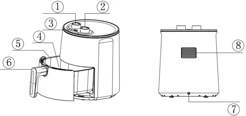 Simplus Simplus Air Fryer  KQZG007