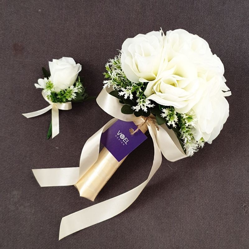 Voel Design Hand Bouquet Wedding + Corsage 4