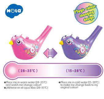 Hola Colour Changing Bird Whistle
