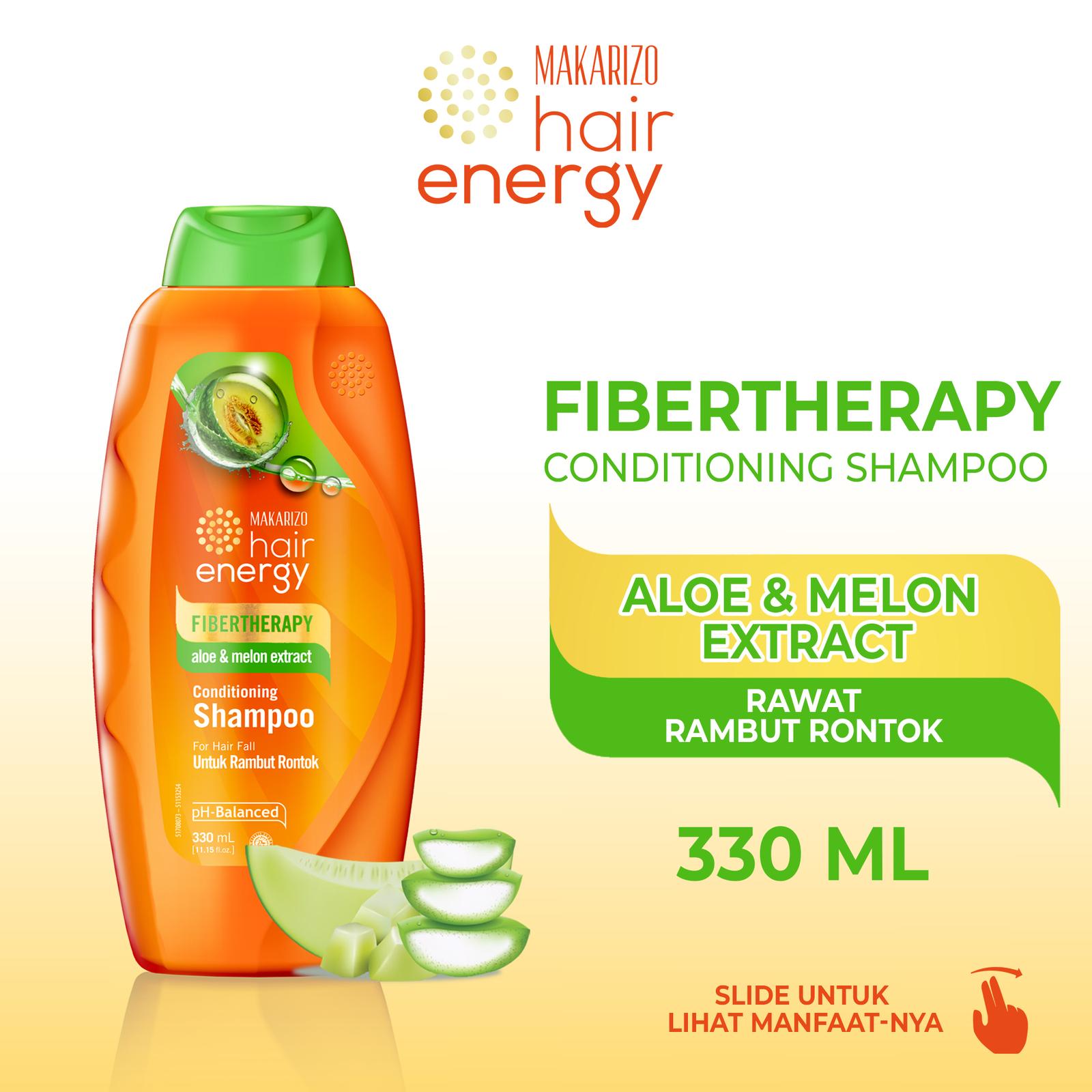 Akasha Wira International Makarizo Hair Energy Fibertherapy Conditioning Shampoo Aloe & Melon