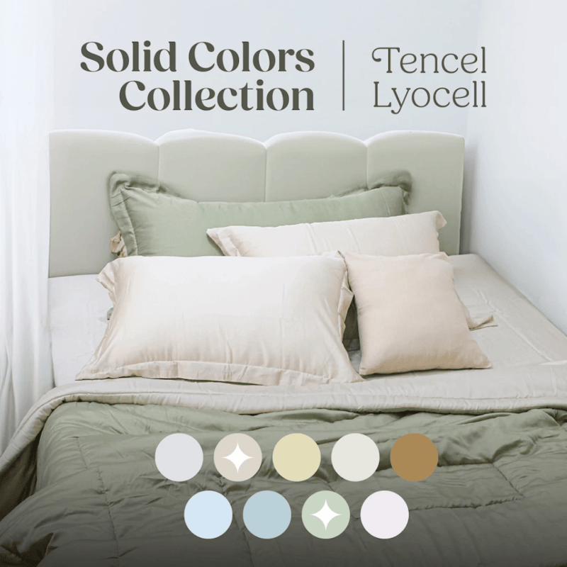 Soulmate Bedsheet Sprei Sutra Organik Polos 3