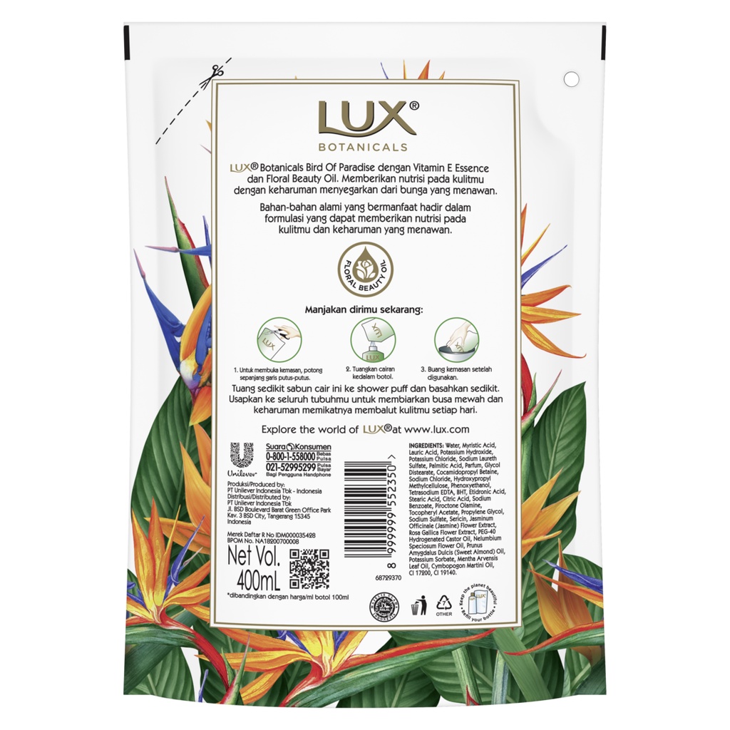 Unilever LUX® Botanicals Bird of Paradise