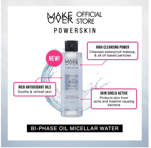  Paragon Technology and Innovation MAKE OVER Powerskin Bi-Phase Oil Micellar Water 