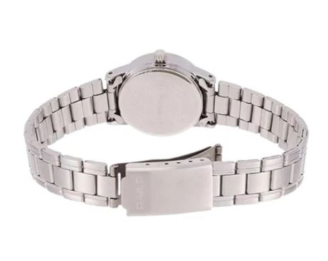 Casio Ladies Grey Dial Stainless Steel Band  LTP-V002D-7A