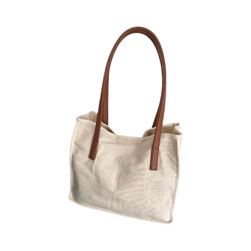 KRUKURI Tote Bag Dara Natural White