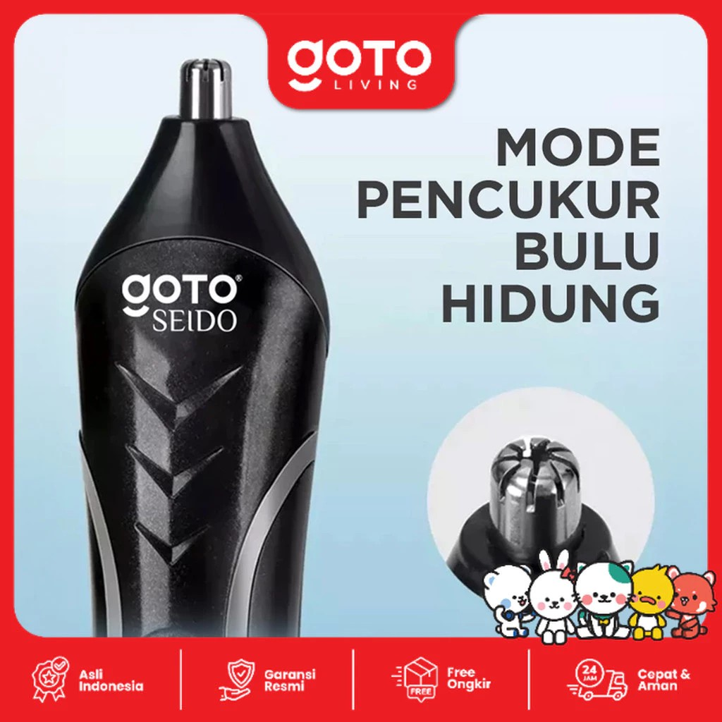 Pilar Niaga Makmur GOTO Seido Rechargeable Hair Clipper