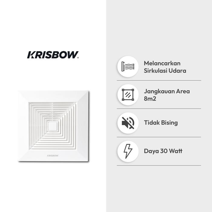 Azko Krisbow 8 Inci Exhaust Fan Plafon 4