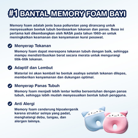 Supermama Lab Memory Foam Baby Pillow