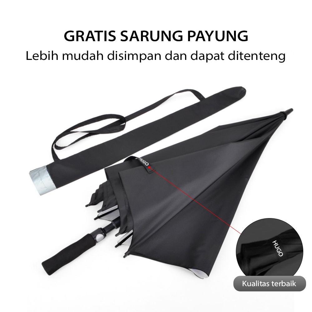  HUGO Payung Besar Jumbo Golf Otomatis
