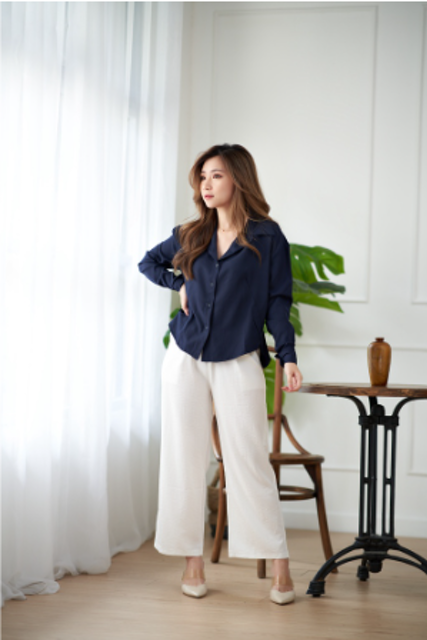 Kemeja Wanita - Navy 3