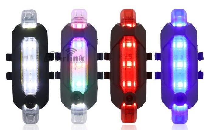 Lampu Belakang Sepeda LED USB