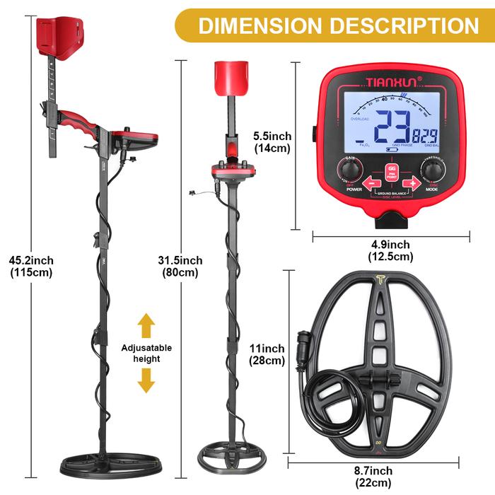 Tianxun Metal Detector Red 4