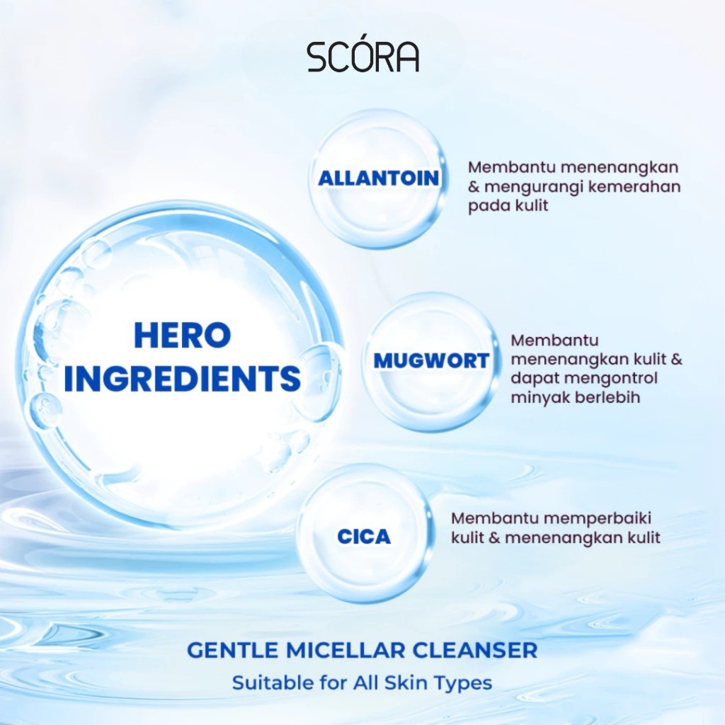 SCORA Gentle & Soothe Micellar Cleansing Water 4