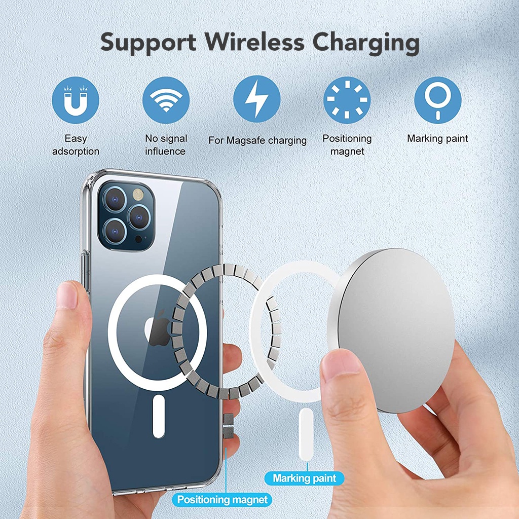 Amino Magnetic Case Clear Hybrid Bumper Casing 4